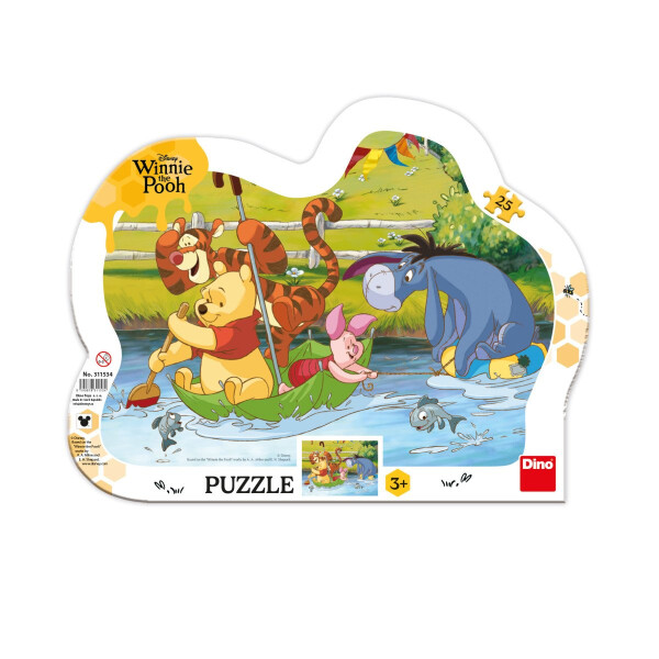 Puzzle Medvídek Pú na plavbě 25 dílků