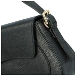 Stylová dámská kožená crossbody kabelka Basilie, černá
