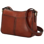 Luxusní dámská kožená crossbody kabelka Katana Arletta, hnědá