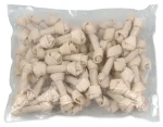 Rasco Uzel buvolí bílý 11 cm / Pochoutka pro psy / žvýkací / 100% buvolí kůže (4904-69115)