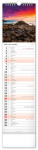 Nástěnný kalendář vázankový/kravata 2026 NOTIQUE - Krajina, 12 x 48 cm