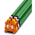 Phoenix Contact 3046281 řadová svorka průchodky 10.2 mm šroubovací oranžová 50 ks