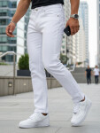 Pánské bílé džíny slim fit FashionStreet UX4487 s33