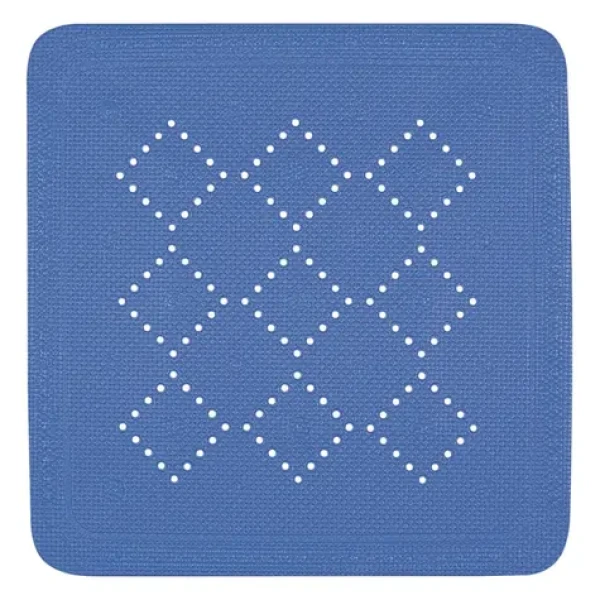 Spirella ALASKA protiskluzová podložka do sprchy modrá / PVC / 55 x 55 cm (7610583245717)