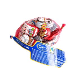 Only Vánoční Čokoládové figurky s náplní v síťce 80g