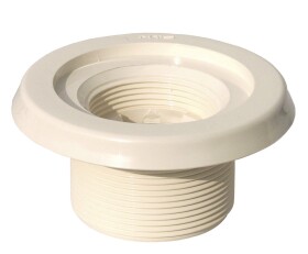 Základní prvek trysky MTS, R 2“ připojení závitem AG 2“ x 1½“ ABS, délka 40 mm, barva bílá, pro fóliové a předvyrobené bazény