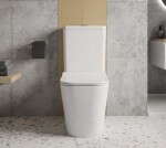 Erga Jotta, WC kombi mísa 640x365x820 mm, Rimless + toaletní sedátko, bílá lesklá, ERG-V03-JOTTA-RIM-WH