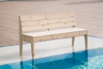 ROJA POOL dřevěná lavice - PŘÍRODNÍ