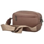 Stylová dámská koženková crossbody kabelka MaxFly Tarja, starorůžová