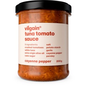 Vilgain Rajčatová omáčka s tuňákem – kajenský pepř 200 g
