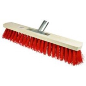 Koště silniční 500 mm, vlas 80 mm, červené