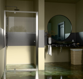 H K - Sprchové dveře do niky STYLE 100 rozměr 97-110x190 čiré sklo STYLE100