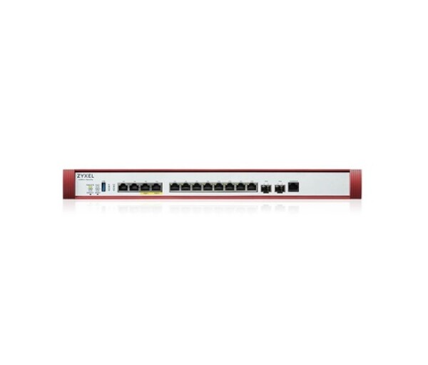 Zyxel USG FLEX700 H Series, User-definable ports with 2*2.5G, 2*10G( PoE+) & 8*1G, 2*SFP+, 1*USB (device only) EDF_1010883