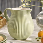 Ib Laursen Keramický džbán Mynte Wasabi 2 l, zelená barva, keramika