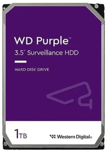 WD Purple WD11PURZ 1TB / HDD / 3.5" SATA III / 5 400 rpm / 64MB cache / 3y / pro dohledová centra (WD11PURZ)