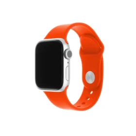 FIXED Silicone Strap Set silikonových řemínků pro Apple Watch 38 40 41 mm meruňková (FIXSST-436-AP)