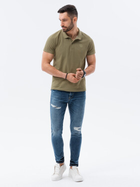 Ombre Polo trička Olive