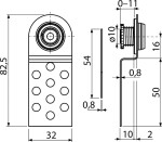 Alcadrain 1 - Alcadrain Magnetická vanová dvířka (pod obklady) výškově stavitelné AVD004 AVD004