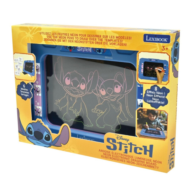 Lexibook elektronická neónová kreslící tabulka Stitch - Alltoys Lexibook
