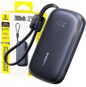 Baseus EnerFill FC21 Qpow 3 Ultra černá / Powerbanka / 20000 mAh / 22,5W (6932172692490)