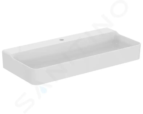 IDEAL STANDARD - Conca Ceram Umyvadlo na desku 1000x450 mm, bez přepadu, otvor pro baterii, bílá T383501