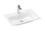 RAVAK - Chrome Slim Umyvadlo 71x49 cm, s přepadem, otvor pro baterii, bílá XJX01170002