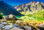 Puzzle Castorland 1500 dílků - Jezero Mořské oko při východu slunce, Tatry, Polsko