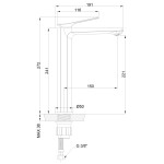 INVENA - Umyvadlová baterie vysoká NERI TREND chrom BU-01-W01-L