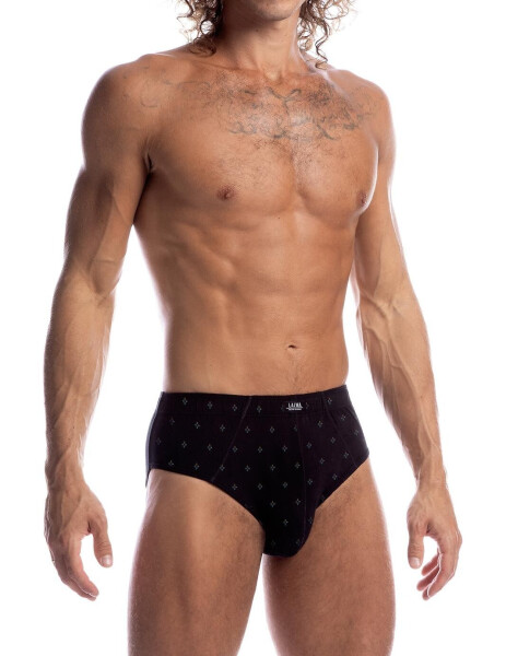 Kalhotky Lama M-110 CL-27 A'3 M-2XL černá-grafitová-modrá L