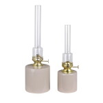 Strömshaga Petrolejová lampa Straight Beige Large, béžová barva, sklo