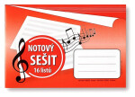 Notový sešit A5, 16 listů