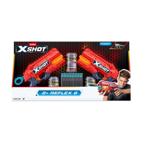 X-SHOT 2x REFLEX 6 (3 plechovky, 16 nábojů) - Sparkys