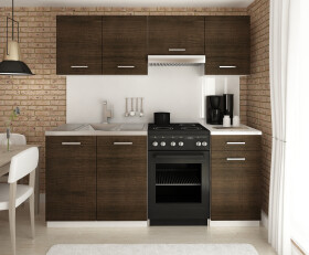 FRONTI Kuchyňská linka LUIZA 180x120 - Wenge
