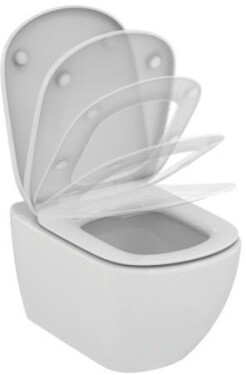 GEBERIT DuofixBasic chromovým tlačítkem DELTA51 WC Ideal Standard Tesi se sedátkem SoftClose, AquaBlade 458.103.00.1 51CR TE1