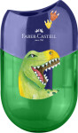 Faber-Castell Faber-Castell, 183552, ořezávátko se dvěma otvory a nádobkou, Dinosaurus, 1 ks