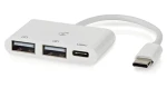 Nedis CCGB64785WT01 / USB hub / 1x USB-C / 2x USB-A / napájení z USB (CCGB64785WT01)