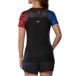 Mizuno DryAeroFlow Graphic Tee(W) Oni Red/Oni Blue - Běžecké tričko Mizuno DryAeroFlow Graphic Tee J2GAC20599 Velikost textilu: M