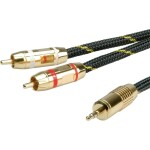 Oehlbach jack audio prodlužovací kabel [1x jack zástrčka 3,5 mm - 1x jack zásuvka 3,5 mm] 5.00 m černá pozlacené kontakty Oehlbac