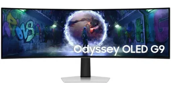 49" Samsung Odyssey G9 OLED / stříbrná / 5120 x 1440 / 32:9 / 0.03ms / 1000000:1 / 250cd-m2 / HDMI DP USB (LS49DG934SUXEN)