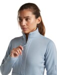 ICEBREAKER Wmns Merino 400 RealFleece Descender LS Zip, Zinc Blue (vzorek) velikost: S