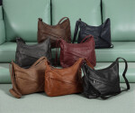 Trendy dámská koženková crossbody kabelka Riva, šedá