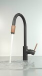 DEANTE ASTER černá měď Dřezová baterie, připojením vodního filtru BCA_B64M