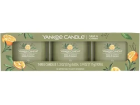 Yankee Candle SAGE & CITRUS 3x 37 g