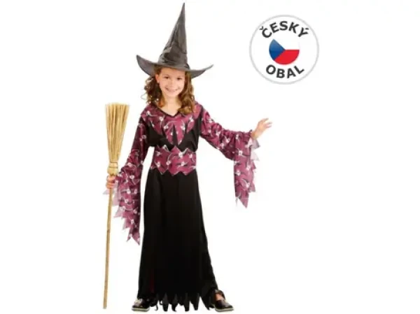 MaDe 86158 - Kostým na karneval Čarodějka, 130-140cm