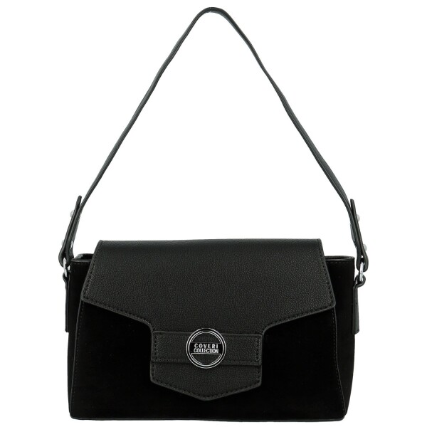Módní dámská koženková kabelka na rameno Harper, černá