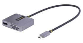 StarTech adaptér USB-C na HDMI šedá / Adaptér / 4K / 100W PD / Audio 7.1 (122-USBC-HDMI-4K-VGA)