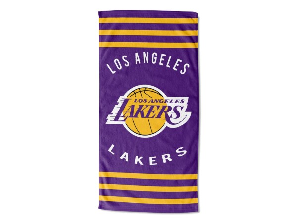 Great Branding Osuška Los Angeles Lakers NBA Stripes Beach Towel 76 x 152 cm