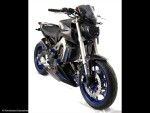 Yamaha MT-09 13-16/FZ-09 13-16/Xsr900 16-21 Klín pod motor - 2 barvy - Matná černá-stříbrná mřížka