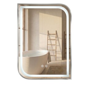 REA - Zrcadlo LED ZONE 80x60 BRUSH NICKEL HOM-00301