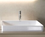 DURAVIT - DuraSquare Umyvadlová mísa 60x34 cm, DuraCeram, s WonderGliss, alpská bílá 23556000001